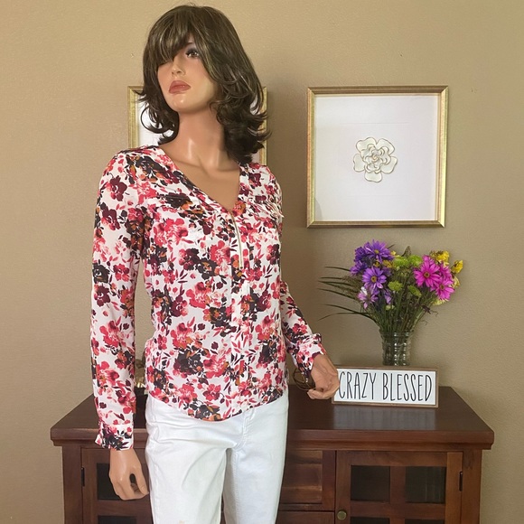 Candie's Tops - Candie’s Formal Floral Blouse